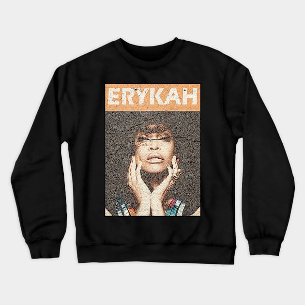 erykah retro vintage Crewneck Sweatshirt by whosfabrice